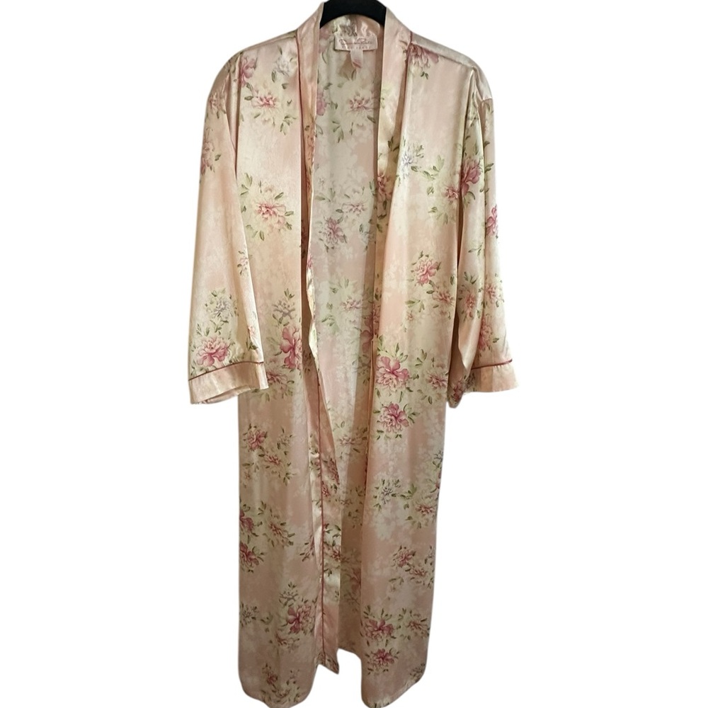 Oscar de la Renta Satin Kimono Robe